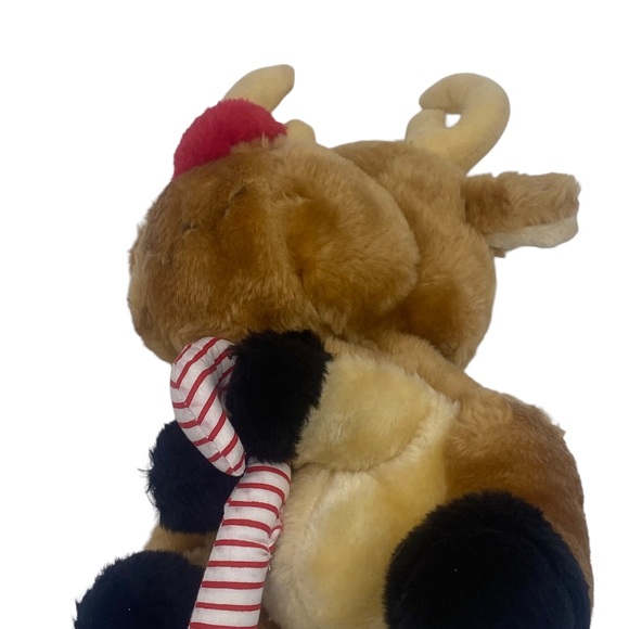 Vtg House of Lloyd Plush Reindeer w/ Candy Cane Christmas Toy Stuffed Animal 12” - Picture 5 of 11